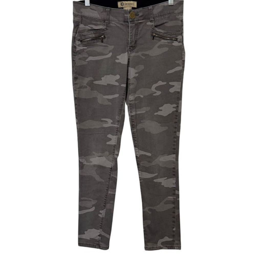 Democracy Ab Technology "Ab"solution Gray Camp Skinny Pants Womens 6
